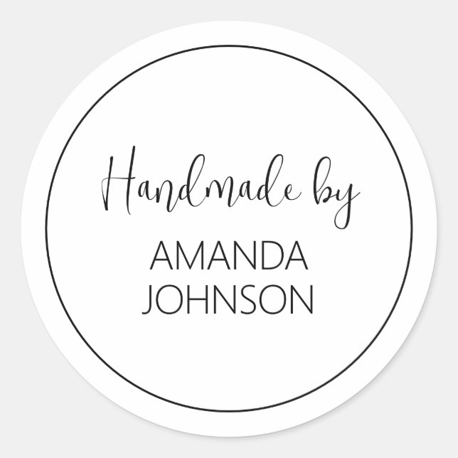 Sticker Rond Personnalisé par (Devant)