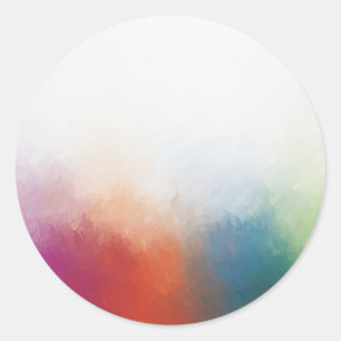 Sticker Rond Personnalisé rose rouge jaune orange bleu vert cou