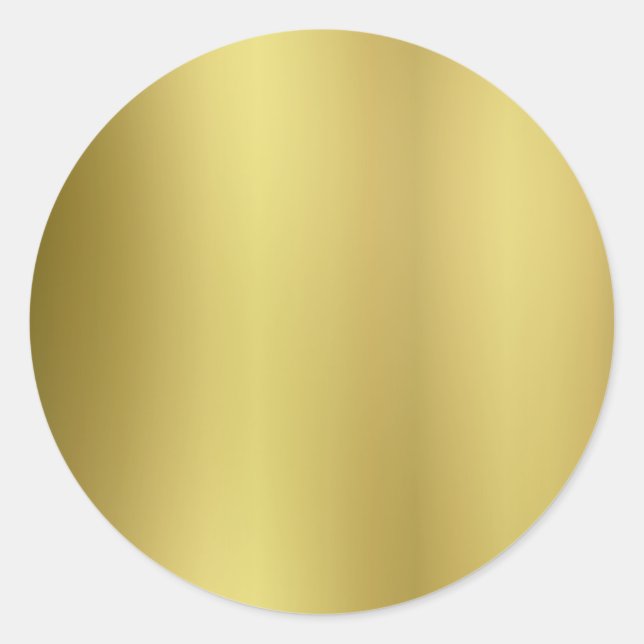 Sticker Rond Personnaliser arrière Modèle d'or (Devant)