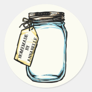 Sticker Rond Personnaliser Canning Jar