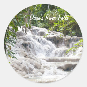 Sticker Rond Personnaliser Dunn’s River Falls photo