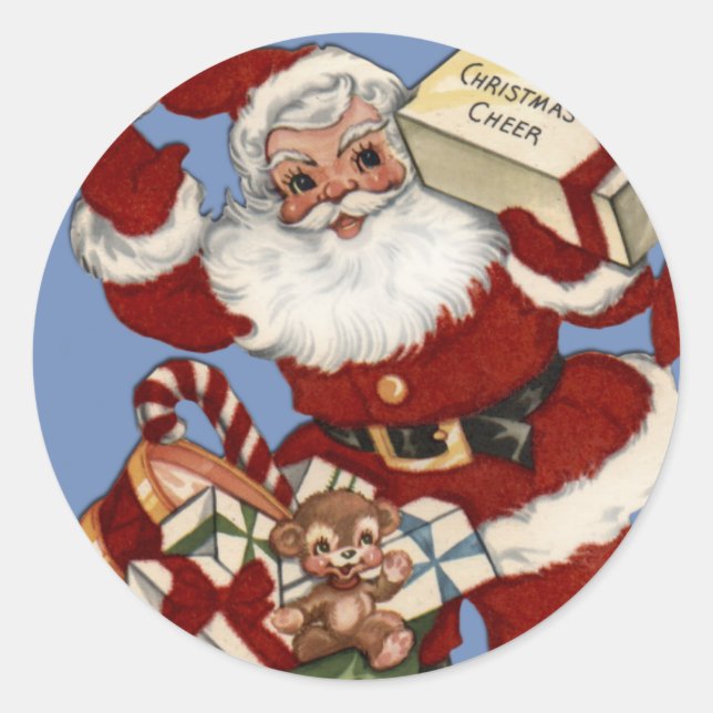 Sticker Rond Personnaliser une carte de Noël (Devant)