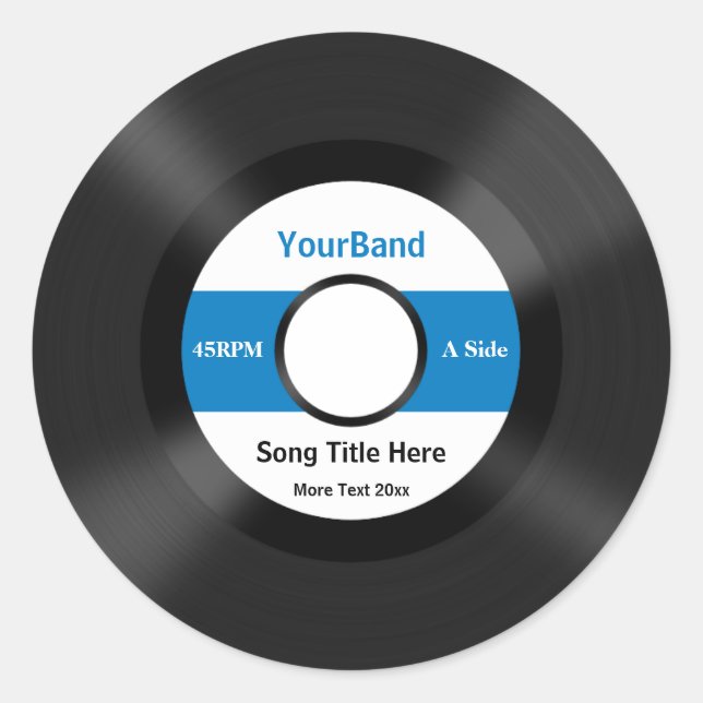 Sticker Rond Personnalité du Custom (Devant)