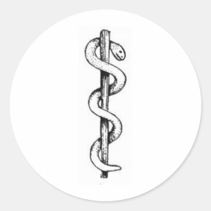 Sticker Rond Personnel d'Asclepius