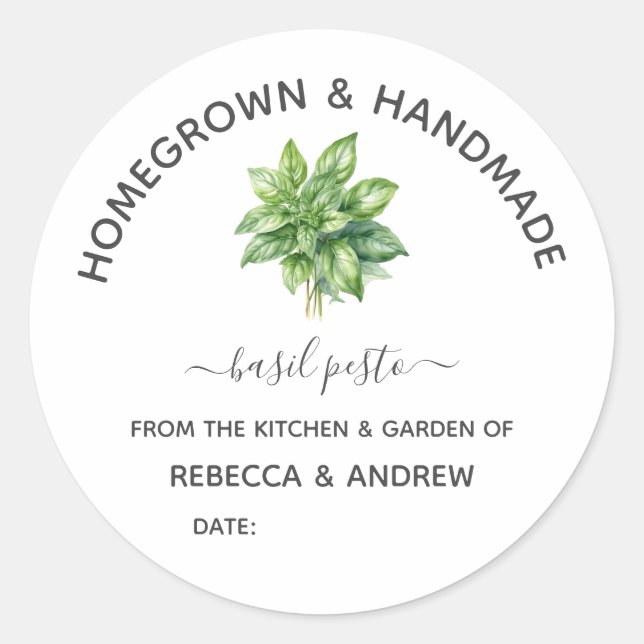 Sticker Rond Pesto de maison de baseball artisanal et artisanal (Devant)