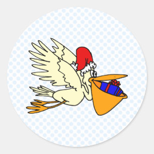 Sticker Rond Pesty Pelican