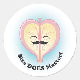 Sticker Rond Peter Prostate : "La taille importe !"Autocollants