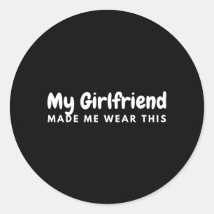 Sticker Rond Petit ami de Mens a fait porter cet ensemble de pe