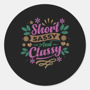 Sticker Rond Petit Ami En Colère Sassy Et Classique