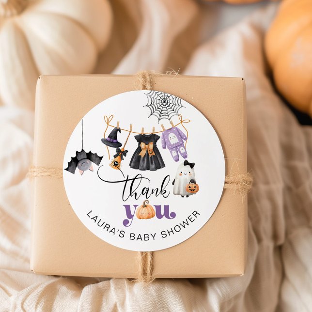 Sticker Rond Petit baby shower de linge de maison merci (Créateur téléchargé)
