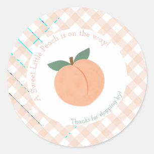 Sticker Rond Petit Baby shower doux
