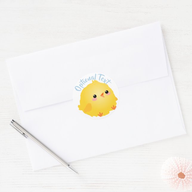 Sticker Rond Petit Chick (Enveloppe)