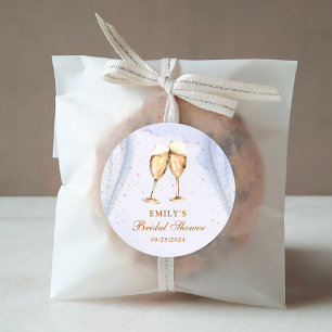 Sticker Rond Petit déjeuner au champagne et enterrement de vie 