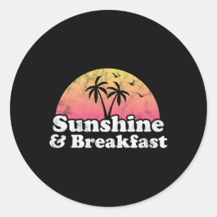Sticker Rond Petit Déjeuner Sunshine Et Petit Déjeuner