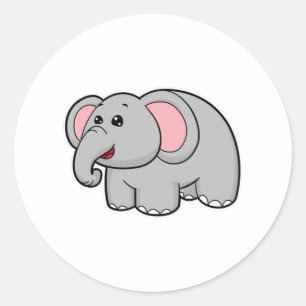 Sticker Rond Petit éléphant