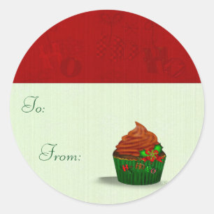 Sticker Rond Petit gâteau Whimsey de vacances à du CADEAU 2