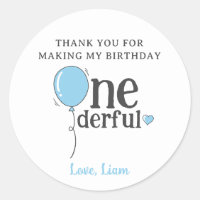 Petit M. Onederful Birthday Balloon Merci