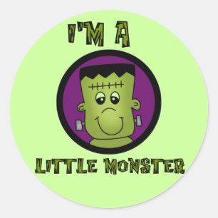 Sticker Rond Petit Monster Halloween Tshirts et cadeaux
