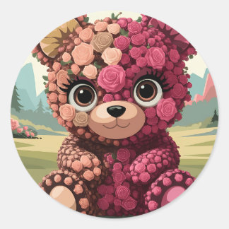 Sticker Rond petit ours