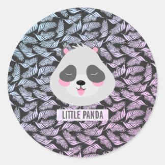 Sticker Rond Petit panda