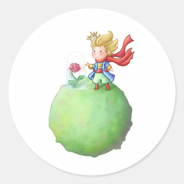 Sticker Rond Petit Prince (Devant)