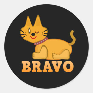 Sticker Rond Petit tigre mignon animal animal animal animal ani