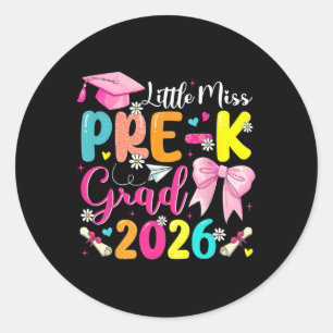 Sticker Rond Petite diplômée de maternelle 2026 Diplômée de mat