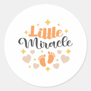 Sticker Rond Petite empreinte Miracle Baby