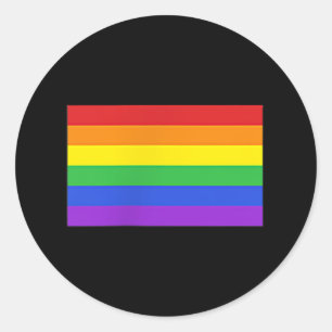 Sticker Rond Petite fierté Drapeau subtile Fierté Arc en ciel M