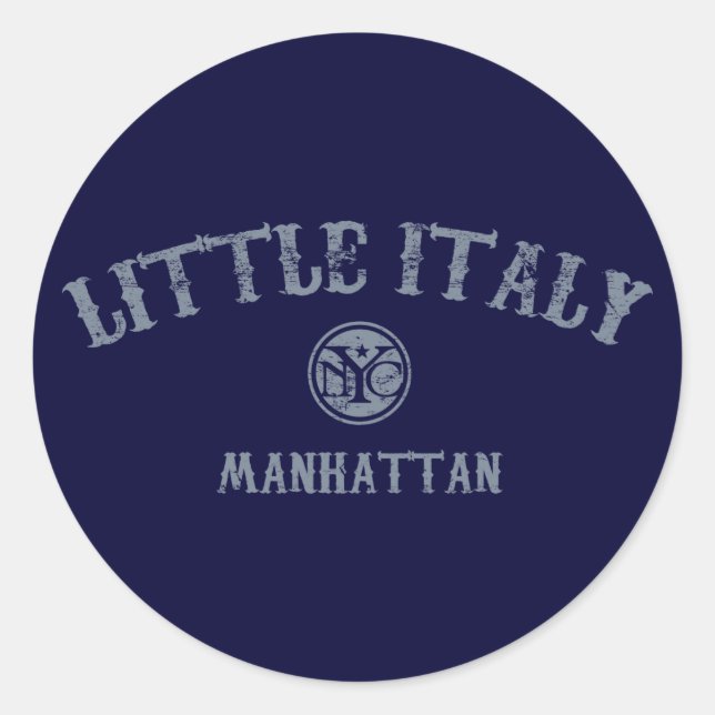Sticker Rond Petite Italie (Devant)