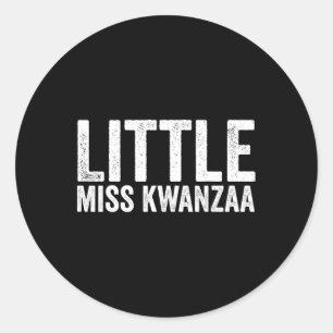 Sticker Rond Petite Miss Kwanzaa Costumes Pour Enfants Fille No