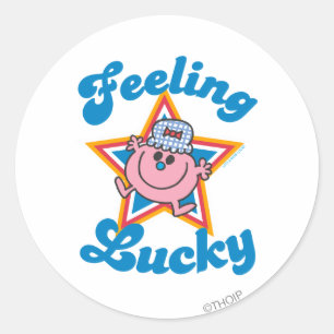 Sticker Rond Petite Miss Lucky Star