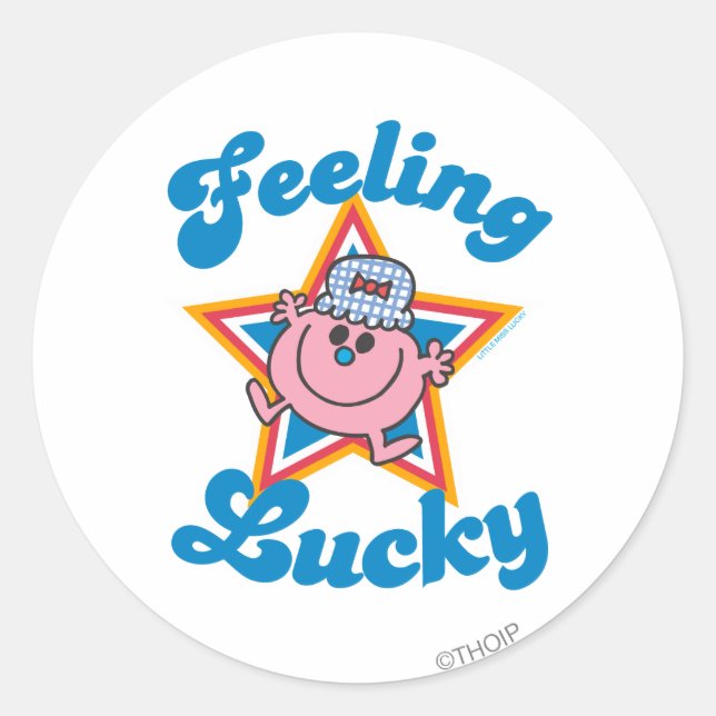 Sticker Rond Petite Miss Lucky Star (Devant)