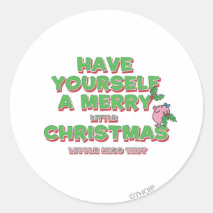 Sticker Rond Petite Miss Tiny Christmas