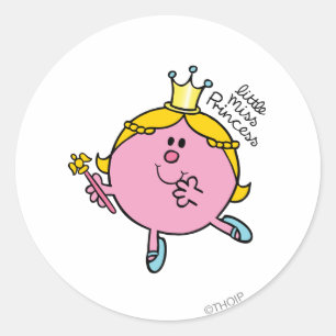 Sticker Rond Petite Mlle Princesse   Royal Scepter