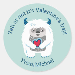 Sticker Rond Petits enfants Valentine