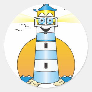 Sticker Rond Phare