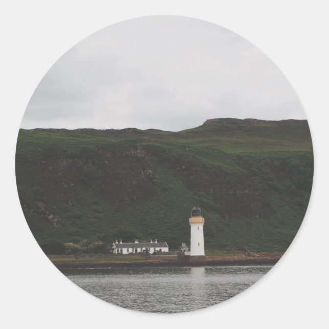 Sticker Rond Phare de l'île Mull (Devant)