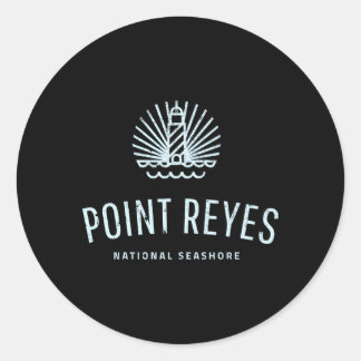 Sticker Rond Phare de Point Reyes San Francisco Californie