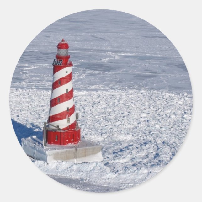 Sticker Rond Phare de White Shoal (Devant)