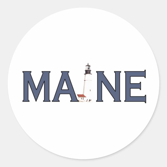 Sticker Rond Phare du Maine (Devant)