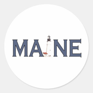 Sticker Rond Phare du Maine