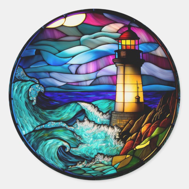 Sticker Rond Phare en verre tendu (Devant)