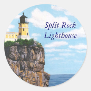 Sticker Rond Phare fendu de roche
