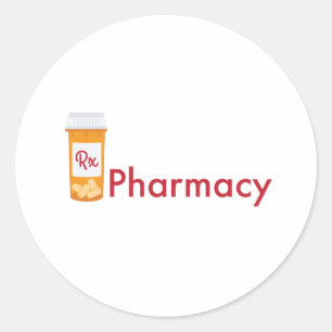 Sticker Rond Pharmacie