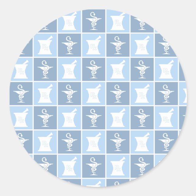 Sticker Rond Pharmacy Symbol | Pharmacist | Pharmacy Tech (Devant)