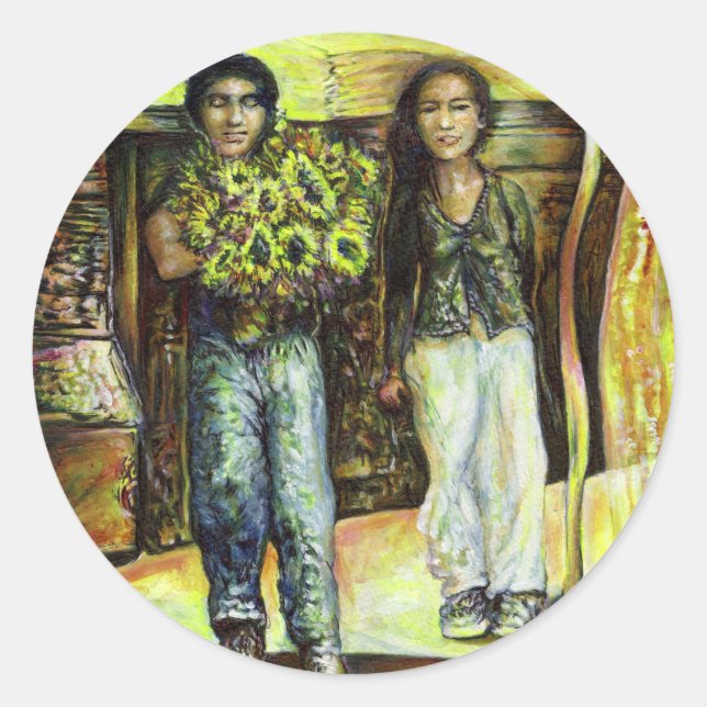 Sticker Rond Phase de ChapeI Sixtine d'un ChaIIenge (Devant)