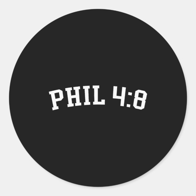 Sticker Rond Phil 4_8  (Devant)