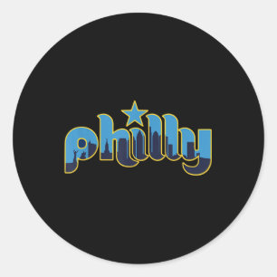 Sticker Rond Philadelphie Philly - Throwback Design - Clic