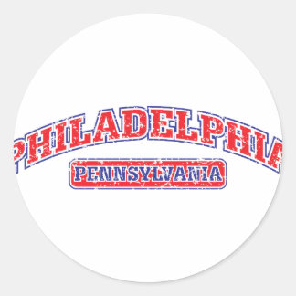 Sticker Rond Philadelphie sportive